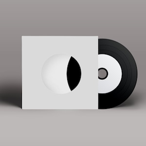 Custom Playlist CD Vinyl Record Style with Kraft Sleeve / Mixtape CD Up to 78 minutes Plain card (White)