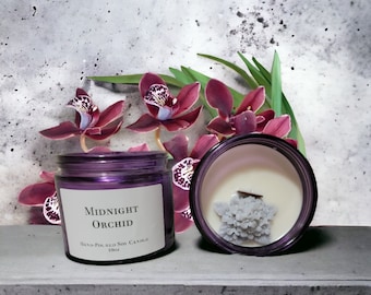 Midnight Orchid Soy Candle (hand-poured)