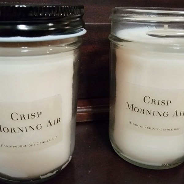 Crisp Morning Air Soy Candle (hand-poured)