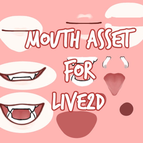 Vtuber Mouth PNG - Inside and Out - Asset