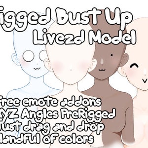 Prerigged Live2D Base Model - Bust Up