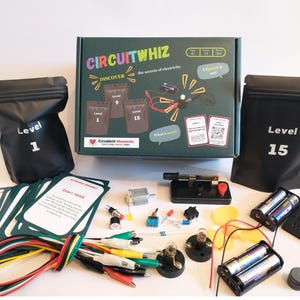 Science Kit Circuits and Electricity; Homeschool Science Unit for Middle Schoolers; Independent Open and Go Science Kit CircuitWhiz