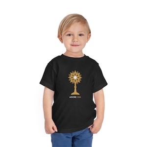 Cute and Comfy: Adoration Kids T-shirt for your Little Ones. Blessed Sacrament, Adoration, Catholic