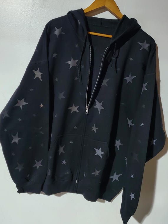 Reflective zip up hoodie sale