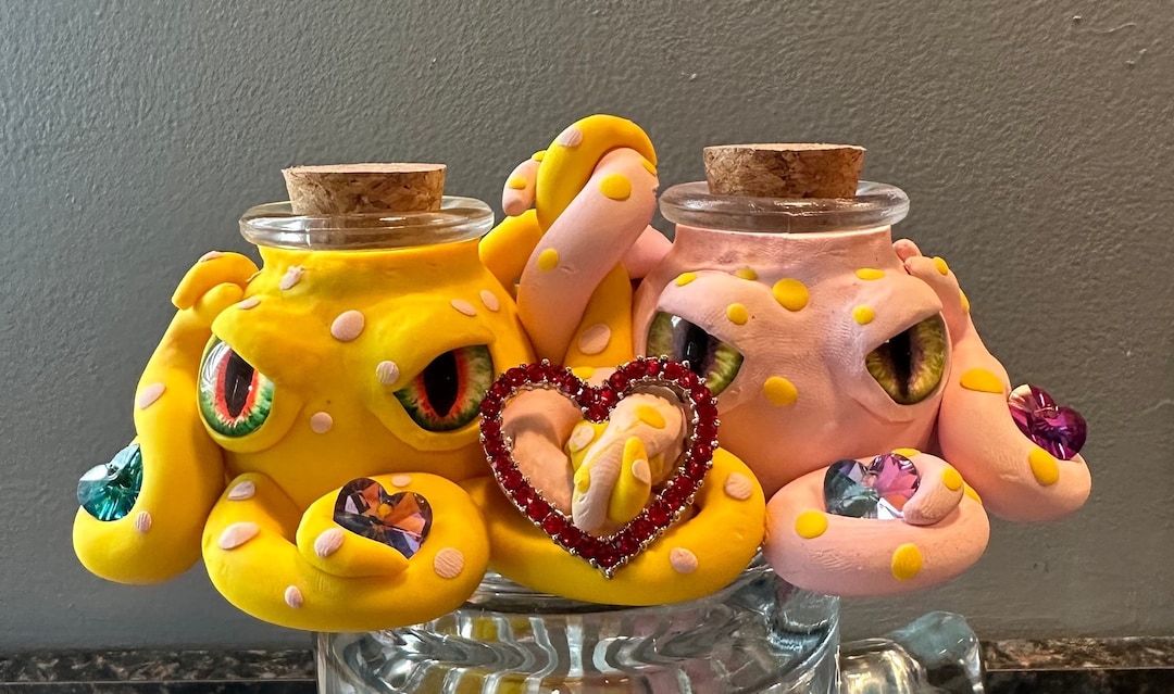 Polymer Clay Octopus Jar Etsy
