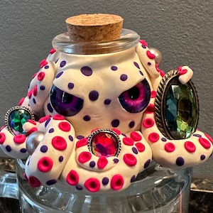 Polymer clay Octopus jar