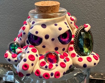 Polymer clay Octopus jar