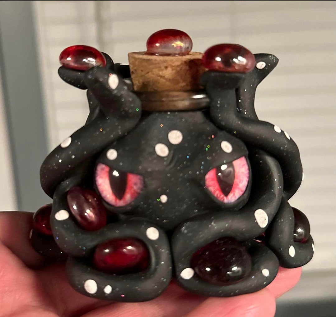 Polymer Clay Octopus Jar Etsy