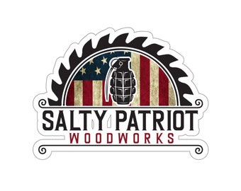 Salty Patriot Woodworks - Kiss Cut Stickers