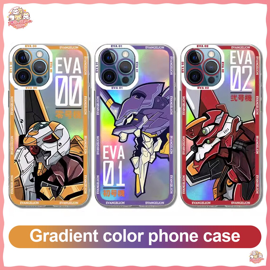 Neon Genesis Evangelion Cartoon Anime EVA Phone Case for Etsy