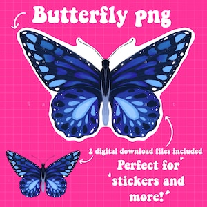Original butterfly artwork , DIGITAL FILE ONLY ,original art, sticker design  ,  tattoo design , digital download