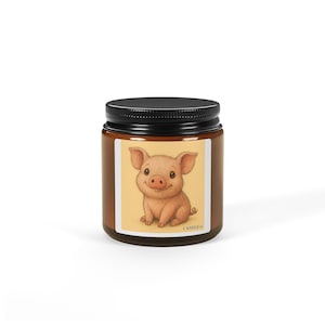 Cute Pig Scented Soy Candle - Perfect Gift for Animal Lovers, Home Decor, Baby Showers, Birthdays, and More!