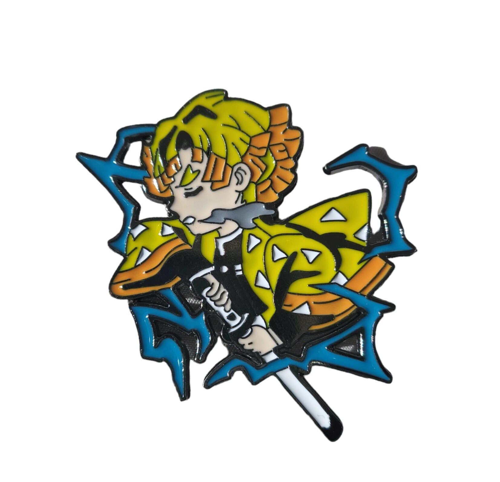 Demon Slayer Pin Zenitsu Etsy