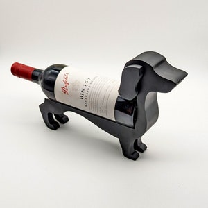 ダックスフントのワインボトルホルダー