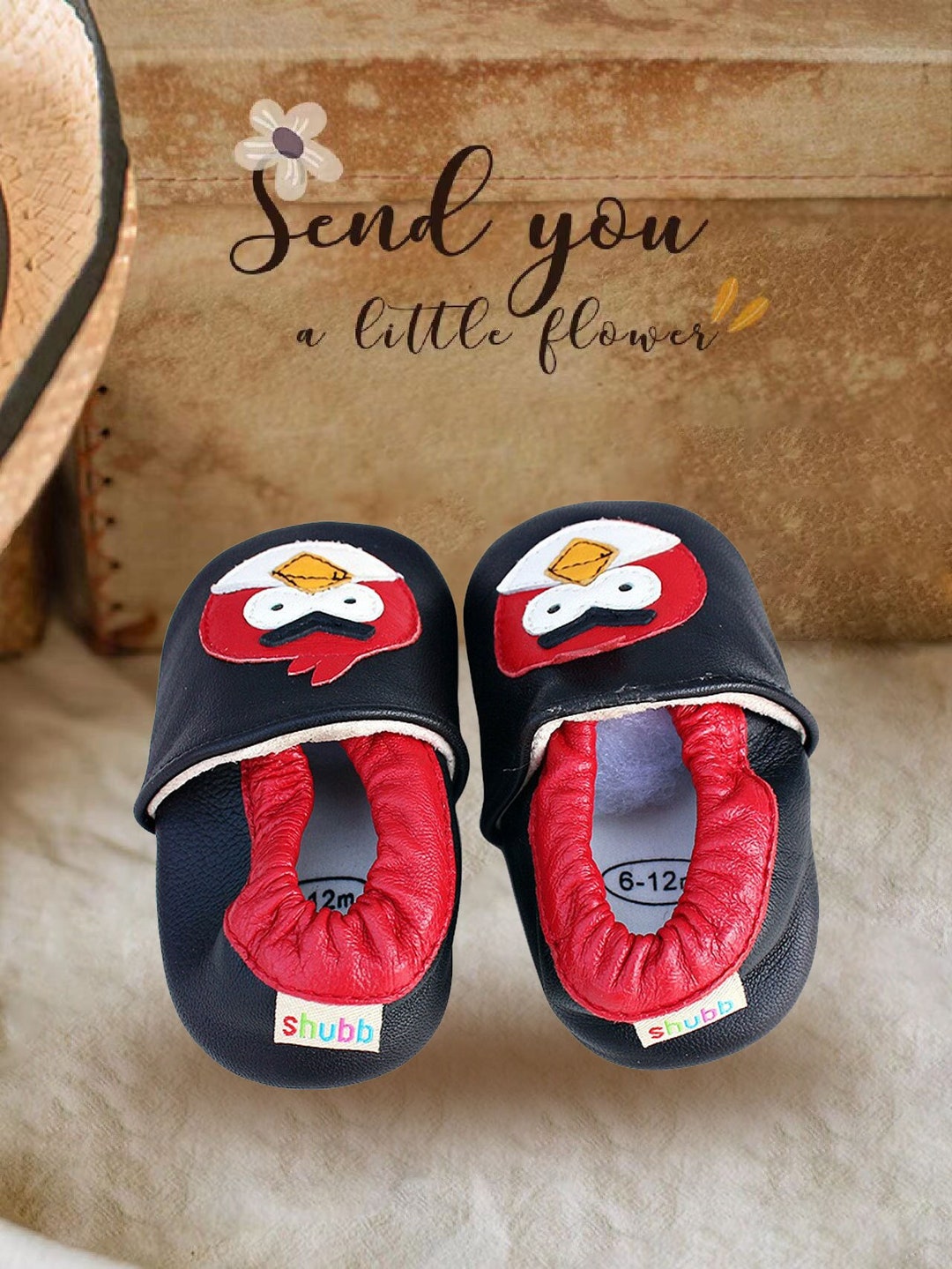 Cute Chickens Baby Shoes Black Crawling Shoes Baby Crawling Etsy