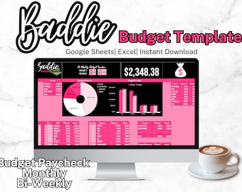 Baddie Budget Planner For Google Sheets, Finance Tracker, Digital Planner, Spending Tracker, Personal Budget Template, Budget by Paycheck