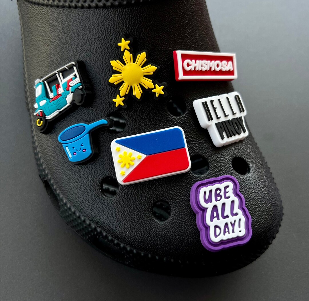 Philippine Croc Charms, Filipino Shoe Charms, Pinoy Shoe Charms, Stars