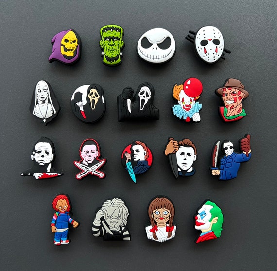 Halloween Shoe Charms, Spooky Shoe Charms, Scary Shoe Charms, Shoe Charms for Clogs, Gift for her, Gift for Halloween - Ghost Shoe Charms