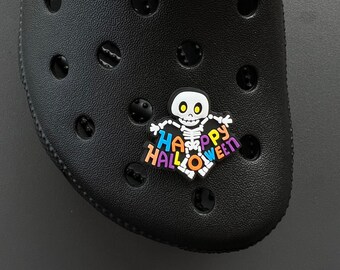 Halloween Shoe Charms, Skeleton Shoe Charms, Shoe Charms, Shoe Charms for Clogs, Gift for her, Gift for Halloween