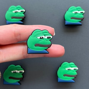 Meme Shoe Charms, Sad Frog Shoe Charms - Funny Shoe Charms, Cute Shoe Charms, Shoe Charms for Clogs, Gift for friends