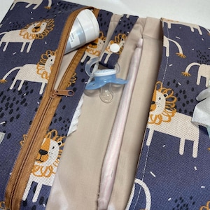 Diaper bag changing bag for on the go lion