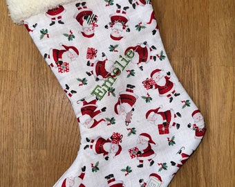 Santa boots Christmas stocking