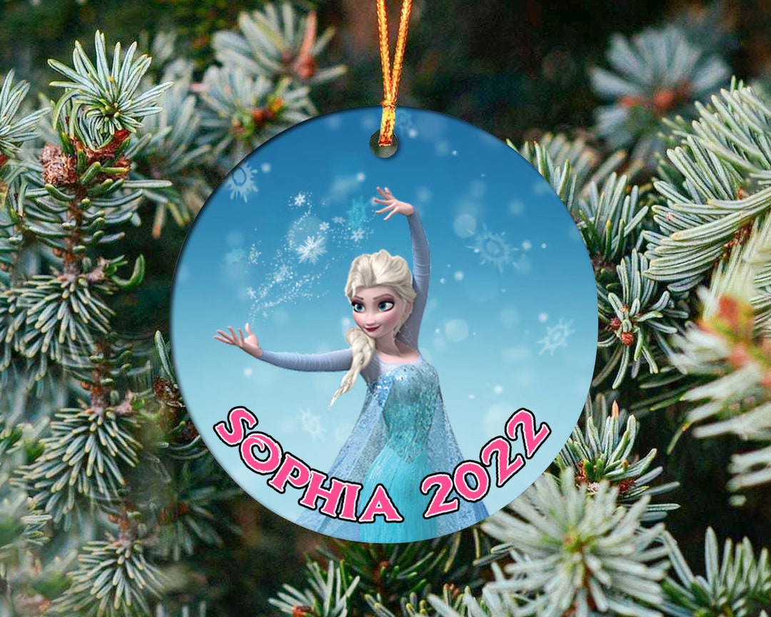 Frozen Elsa 2023 Ornament Personalized Disney Frozen Etsy