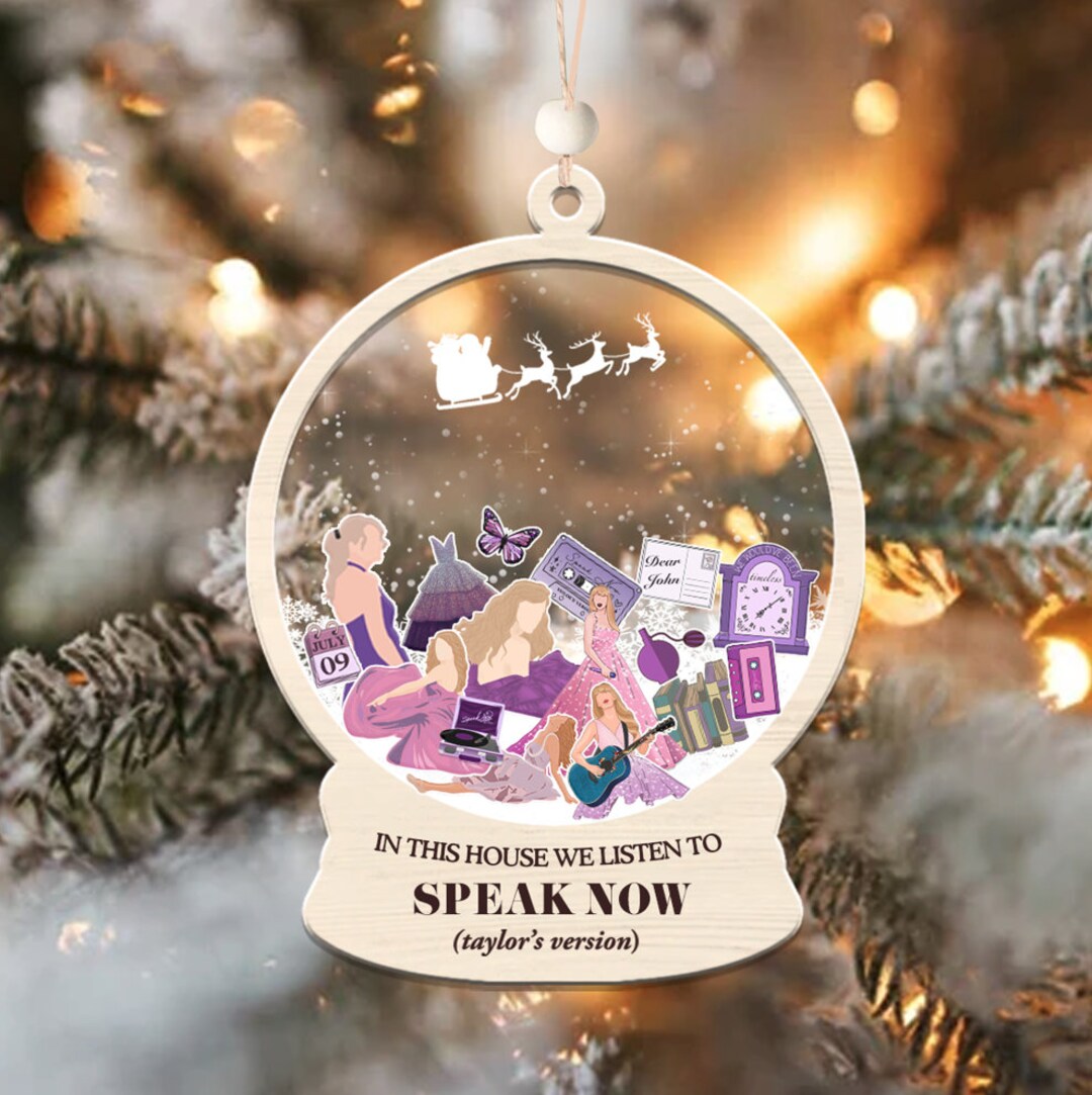 The Eras Tour Albums Christmas Ornament Taylor Swift Shaker - Etsy