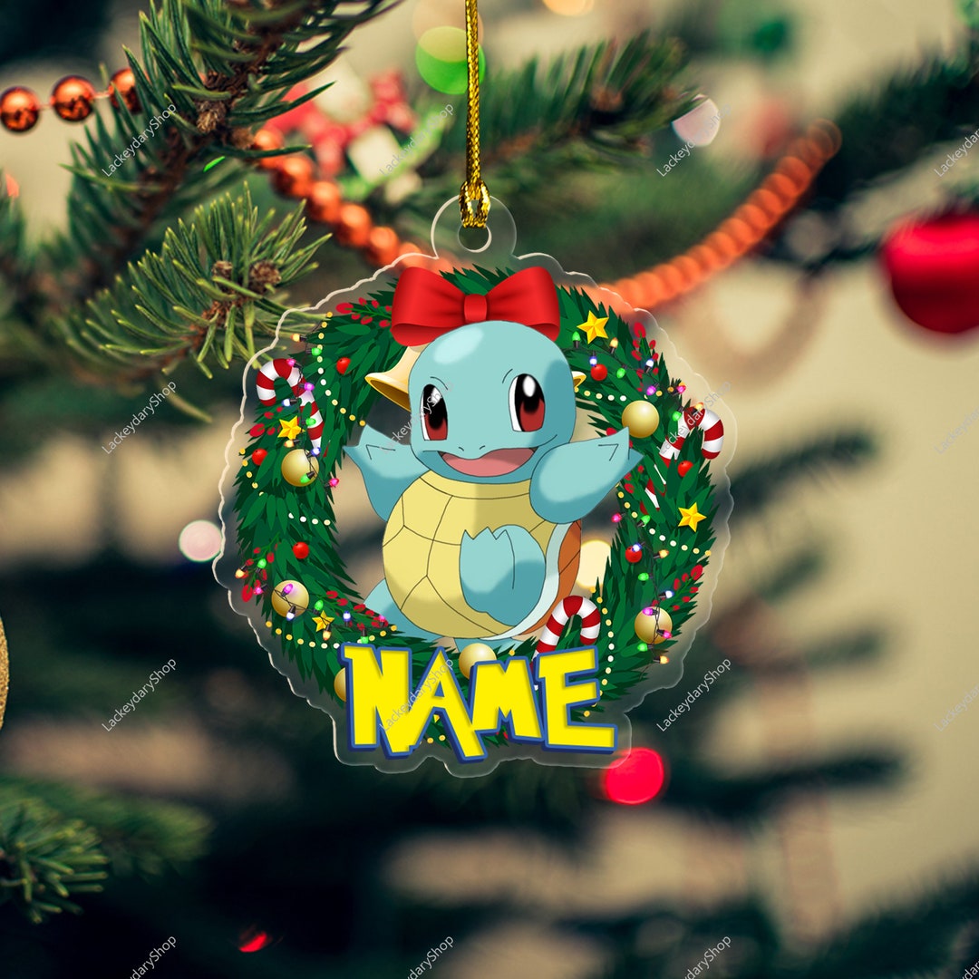Personalized Pokemon Ornament Pokemon Custom Ornament Etsy
