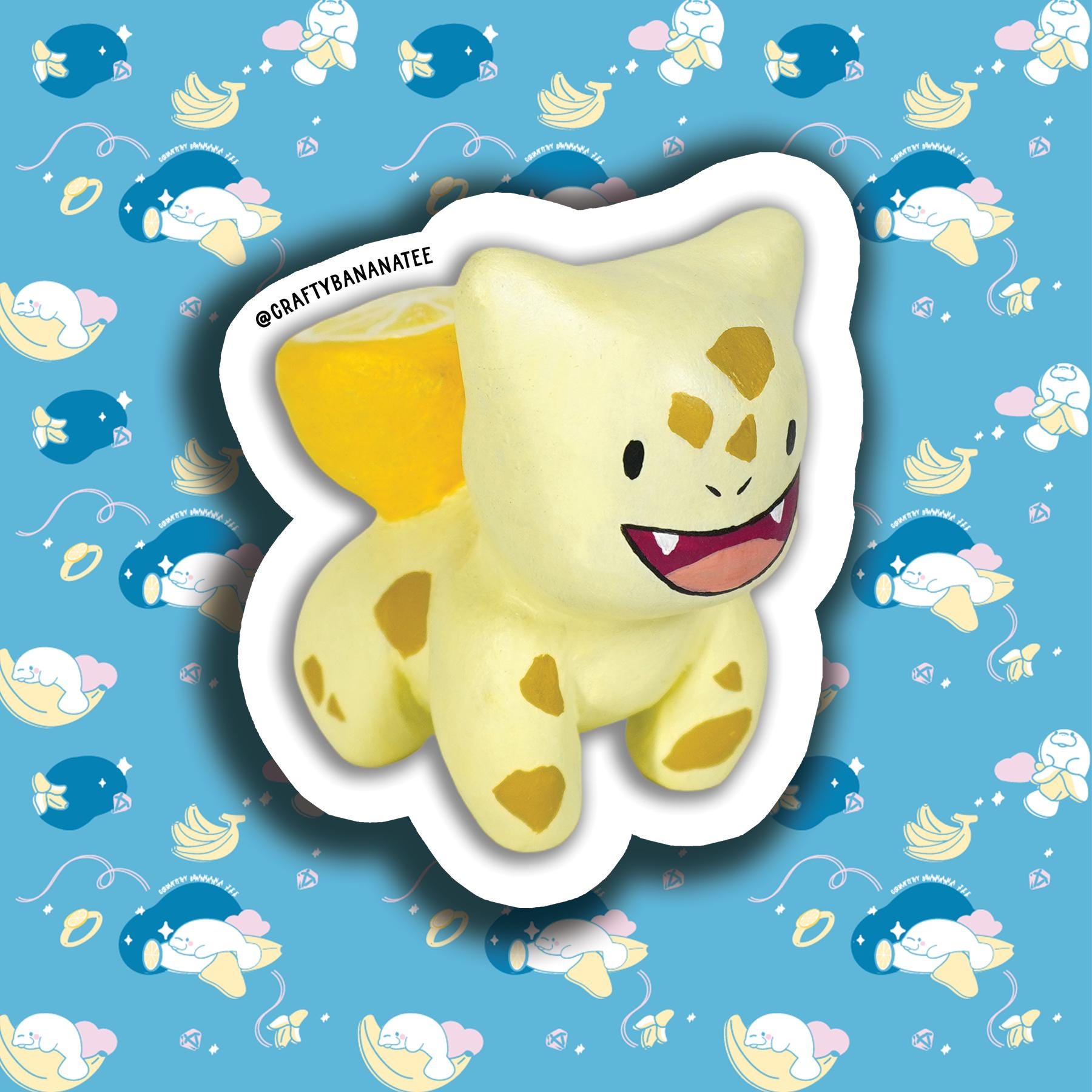 Polymer Clay Bulbasour Sticker - Etsy