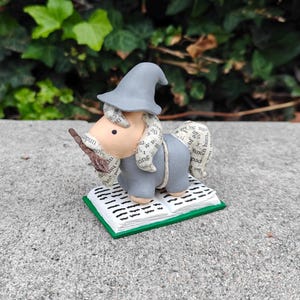 Handmade Polymer Clay Pony Tale: Fantasy Desk Buddy / Trinket