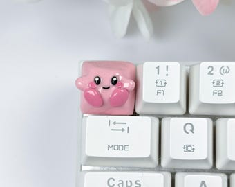 Handgefertigte Polymer Clay Kirby Tastenkappe