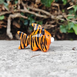 Handmade Polymer Clay Tiger Shark Trinket Figurine