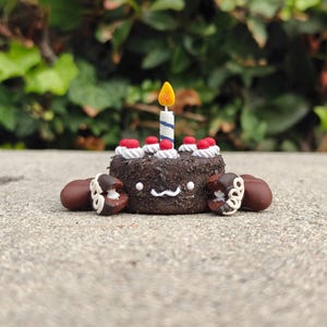 Handmade Polymer Clay Crab Cake Desk Buddy / Trinket