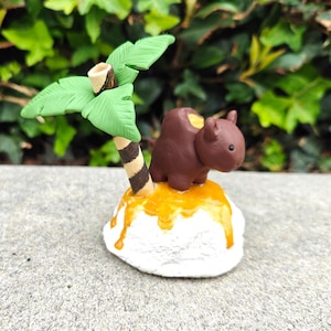 Handmade Polymer Clay Caramel Camel Sculpture