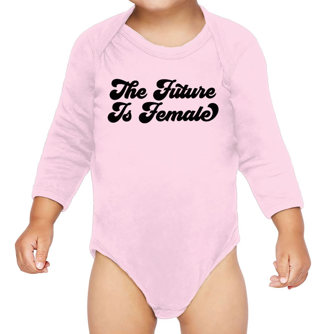 Baby Long Sleeve Onesie Girl Power Clothingwoman Power Etsy