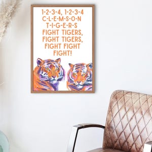 Clemson Tigers Wall Print