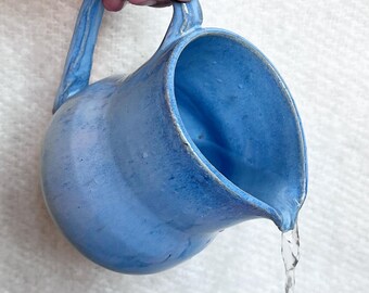 Handcrafted Blue Pitcher