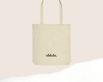 Stoffbeutel | Tote bag | Baumwolltasche | Jutebeutel | Einkaufstasche | Tragetasche | Shopper | bedruckt | minimalistisch |  Ohlala