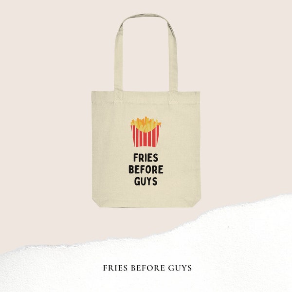 Stoffbeutel | Tote bag | Baumwolltasche | Jutebeutel | Einkaufstasche | Tragetasche | Shopper | bedruckt | Fries before guys