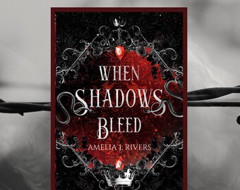 When Shadows Bleed Paperback by Amelia J. Rivers Novel Alternative Cover