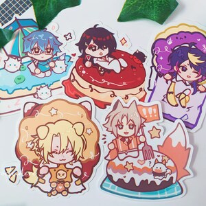 Last Stock Nijisanji Luxiem 2.5&quot; Pastry Stickers