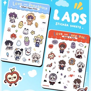 LADS Love and Deepspace Vinyl Sticker Sheet Set