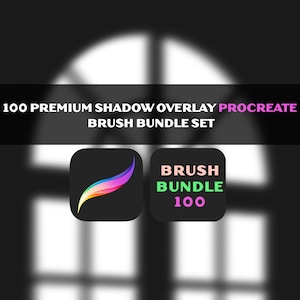 100 Shadow Overlay brushes for Procreate, procreate brush, Brushes bundle, Shadow brush, Shadow Procreate, procreate, digital brushes