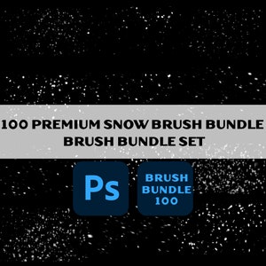 100 Snow brushes for Photoshop, Photoshop brush, Brushes bundle, Snow brush, Snow Photoshop, Photoshop, digital brushes