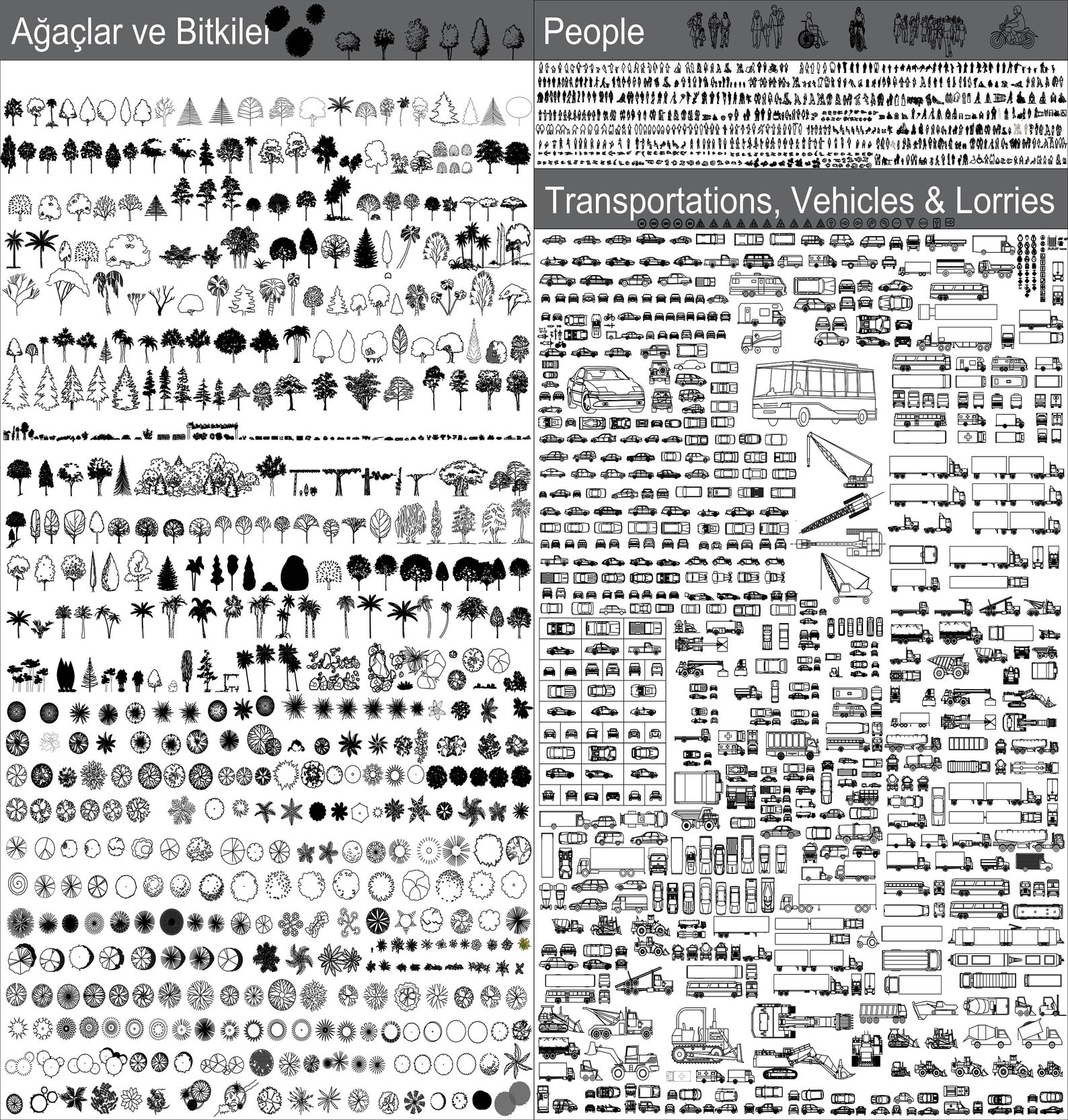Autocad Drawings, Huge Autocad Block Archieve, CAD Design, 2D Drawings ...