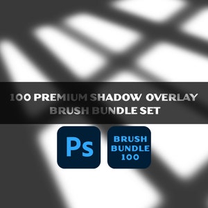 100 Shadow brushes for Photoshop, Photoshop brush, Brushes bundle, Shadow brush, Shadow Photoshop, Photoshop, digital brushes