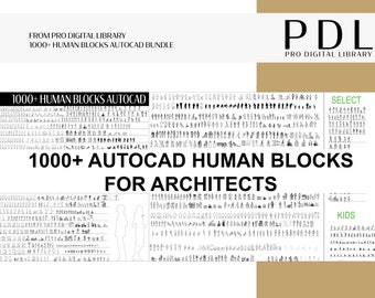 1000+ AutoCAD Human Elevation Blocks: 2D CAD Design (PDF)