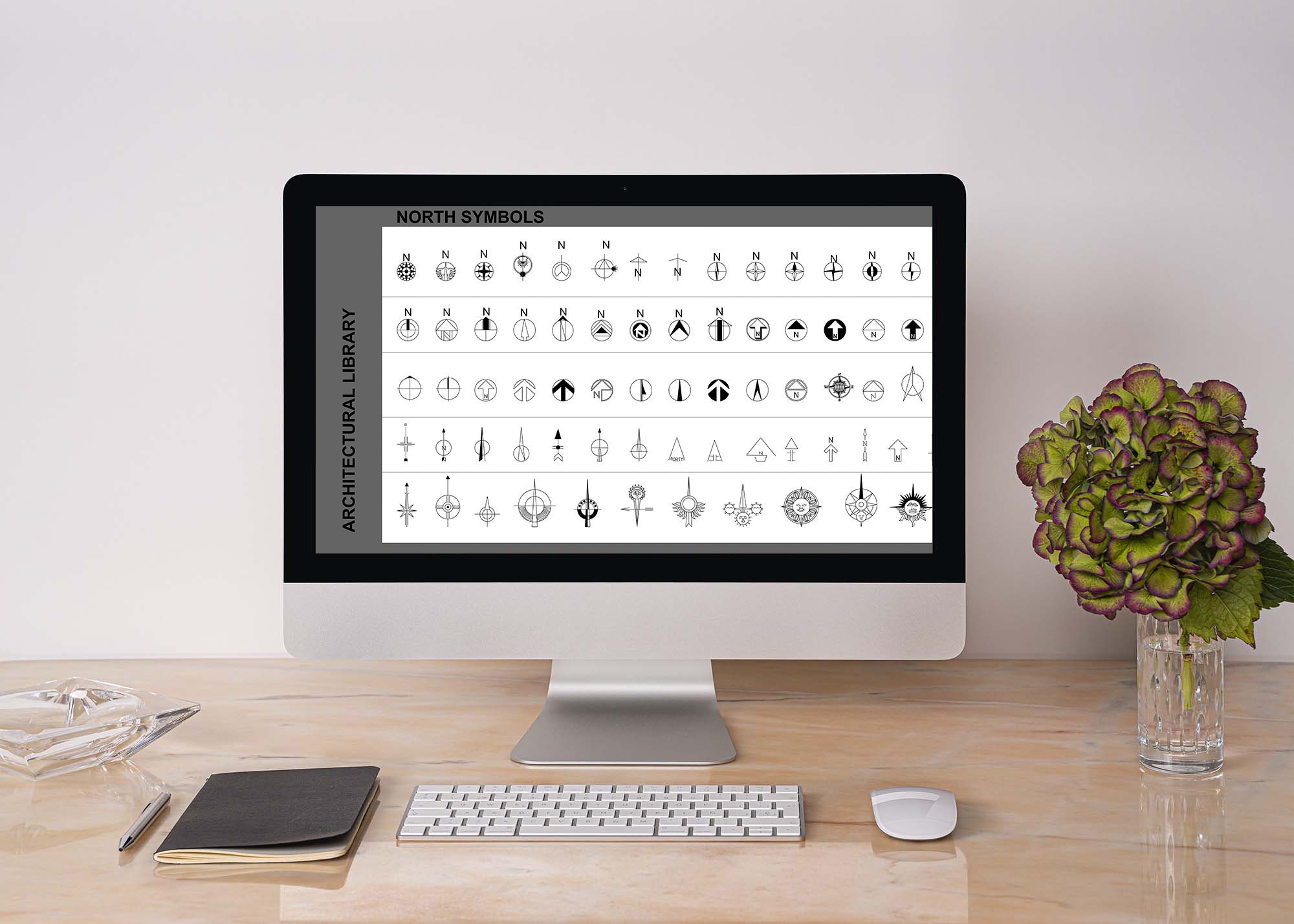 Autocad Drawings, North Symbols, CAD Design, 2D Drawings, Architectural ...