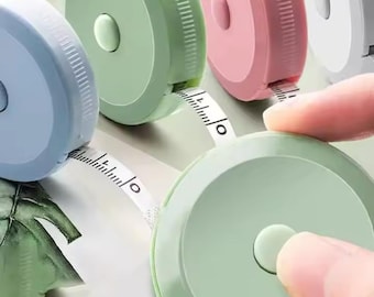 1 cinta métrica retráctil, cinta de coser, regla de vinilo de doble escala para bajar de peso, medida corporal, tela a medida, tejido, artesanía, costura.